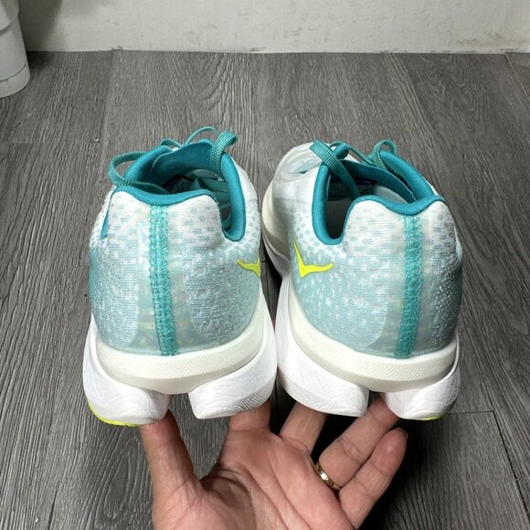 Hoka One One Men’s Mach X 1141450 WBGL White Running Shoes Teal Size 10 D main image 5